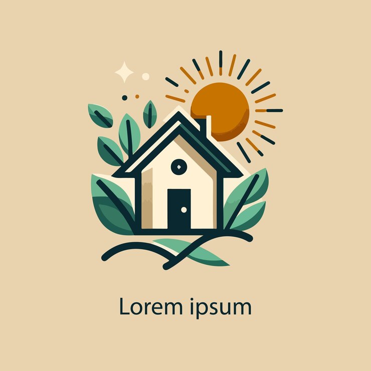 ein Logo für ein Haus, auf dem auf der Oberseite LG steht