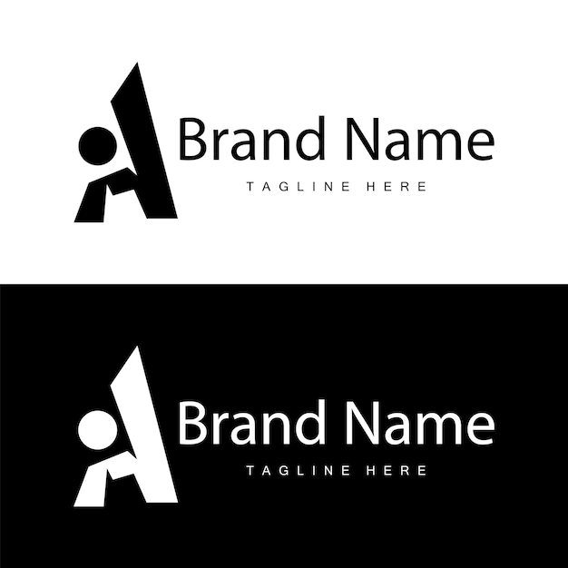 Ein Logo mit einem einfachen Stil Illustration einer Luxusmarkenvorlage