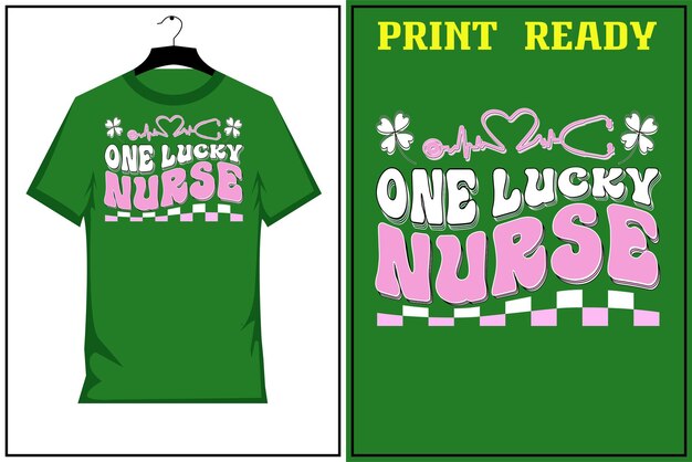 Vektor ein lucky nurse st. patrick's t-shirt