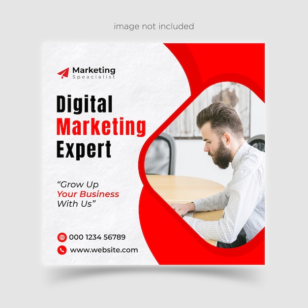 ein Mann, der mit einer digitalen Werbung arbeitet