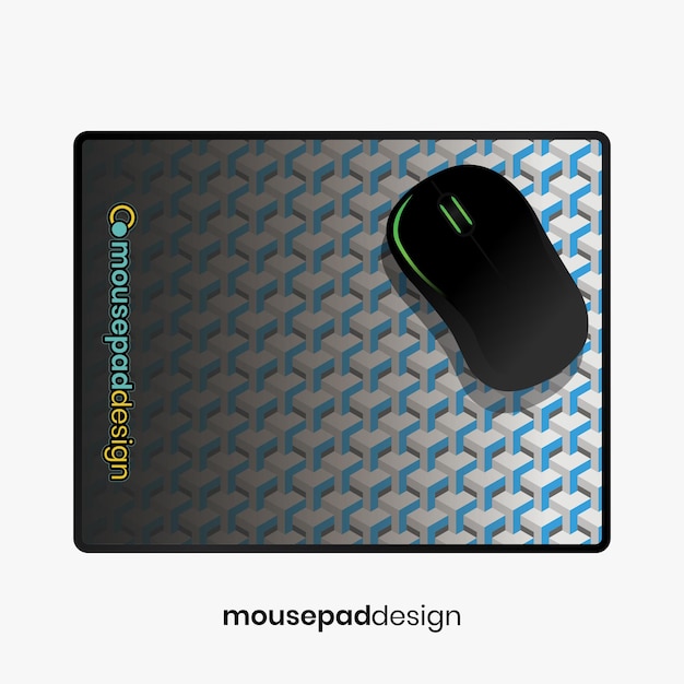 Vektor ein mausepad mit einem maus-design darauf