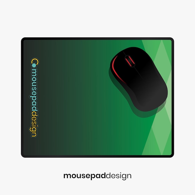 ein Mausepad mit einem Maus-Design darauf