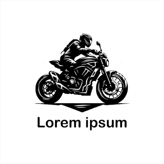 Vektor ein moto-fahrrad-logo-design