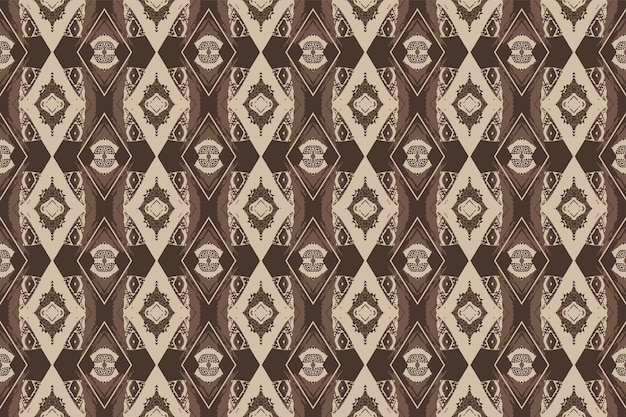 Ein nahtloses mustergeometrischer tribalgeometrischer batik-ikataztec-stilethnisches boho-nahtloses muster