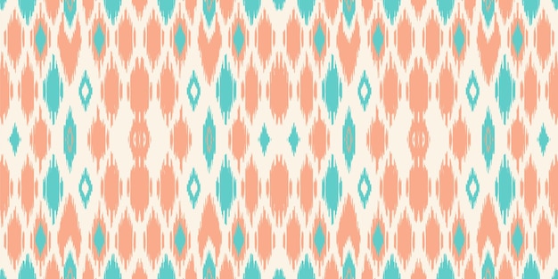 Ein nahtloses Mustergeometrischer tribalgeometrischer Batik-Ikataztec-Stilethnisches Boho-nahtloses Muster