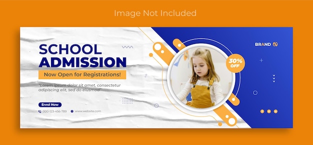 ein Plakat für einen Schüler zeigt ein Kind mit einem Bild einer Schuluniform