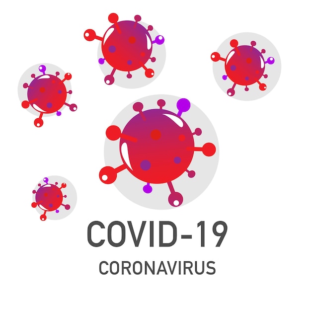 Ein plakat mit dem bild des coronavirus und dem text coronavirus