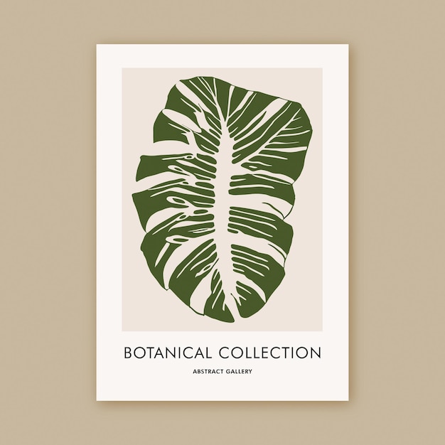 Ein Poster, auf dem botanische Sammlung steht