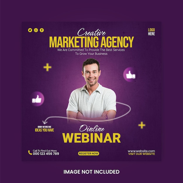ein Poster für eine Firma namens Marketing