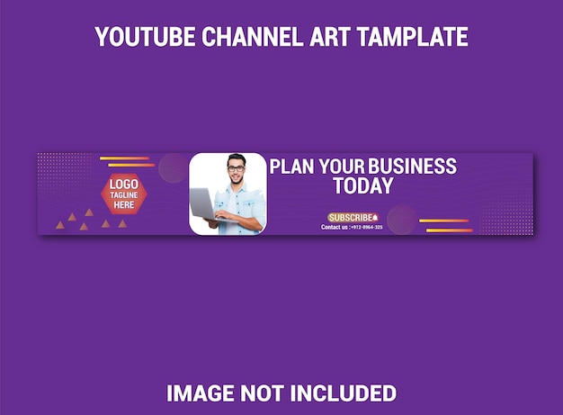 ein Poster für eine Präsentation namens Video-ArtCorporate-Geschäft und digitales Marketing YouTube-Banner