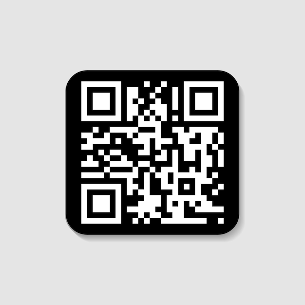 Ein QR-Code, der digitale Informationen darstellt