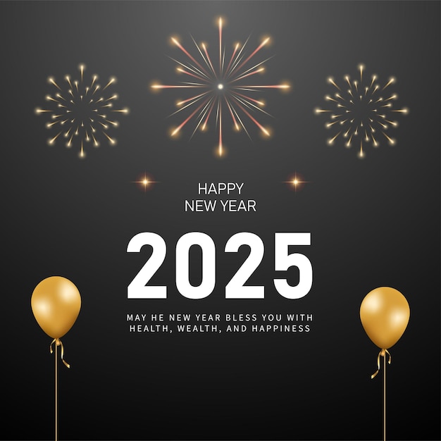Ein realistischer Neujahrsabend mit goldenen Funkeln