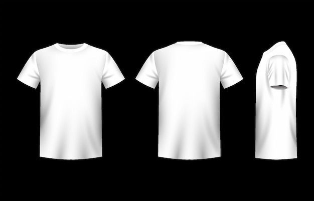 Ein realistisches weißes T-Shirt-Mockup