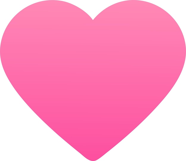 ein rosa Herz mit einem rosa Herz in der Mitte