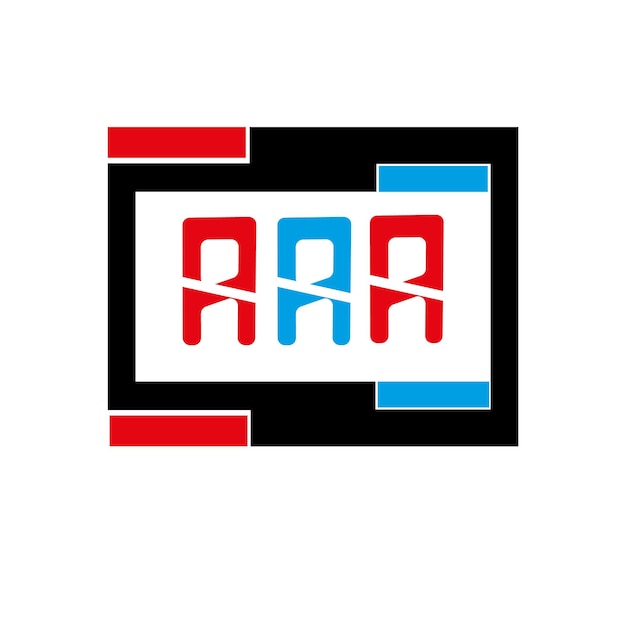 Ein rot-blaues logo mit einem rot-blauen logo
