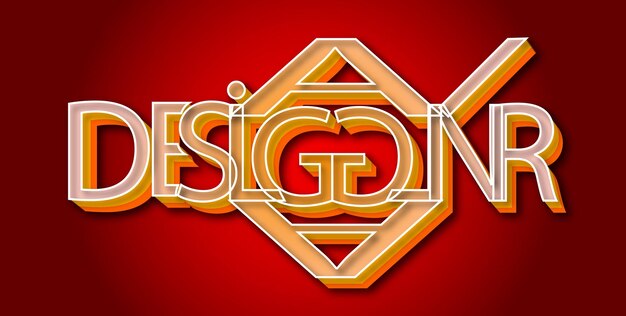 ein roter Hintergrund mit einem goldenen Design und dem Wort Design darauf