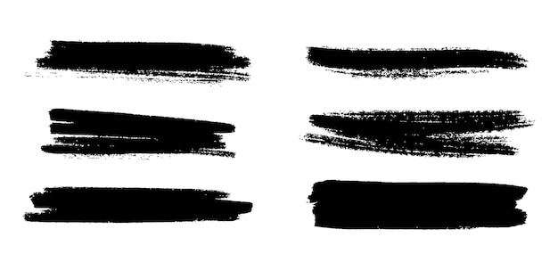 ein Satz von schwarzen Tinten-Spritzern