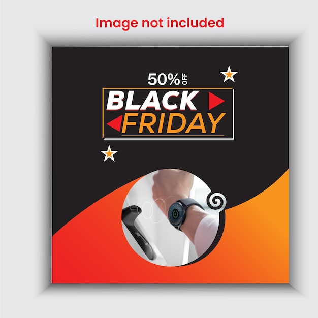 ein schwarz-rotes Poster mit der Aufschrift Black Friday Friday Friday