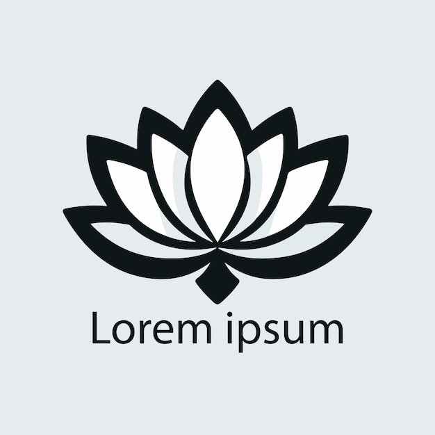 ein schwarz-weißes Bild eines weißen Lotus mit den Worten "Vivita com"