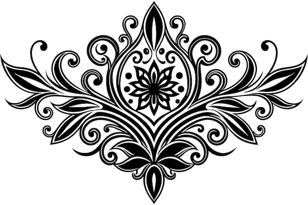 ein schwarz-weißes Design