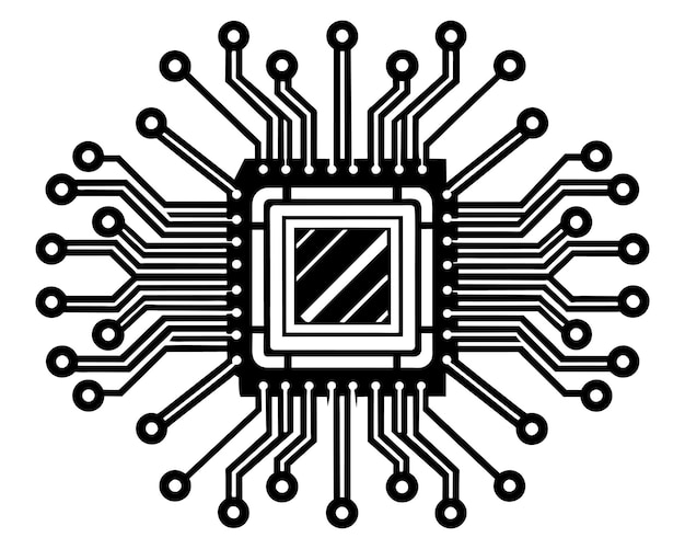 ein schwarz-weißes geometrisches Design mit der Zahl 3 darauf