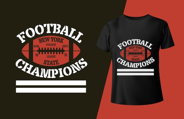 Vektor ein schwarzes t-shirt mit der aufschrift „new york champions“.