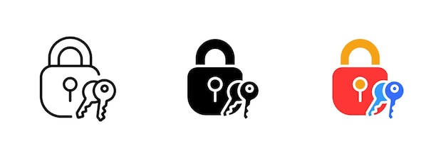 Ein Sperrsymbol mit zwei Schlüsseln, das häufig zur Darstellung von Sicherheit, Datenschutz und Zugangskontrolle verwendet wird