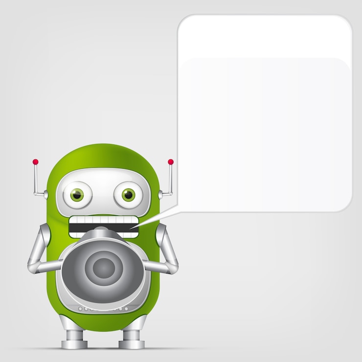 Vektor ein süßer roboter