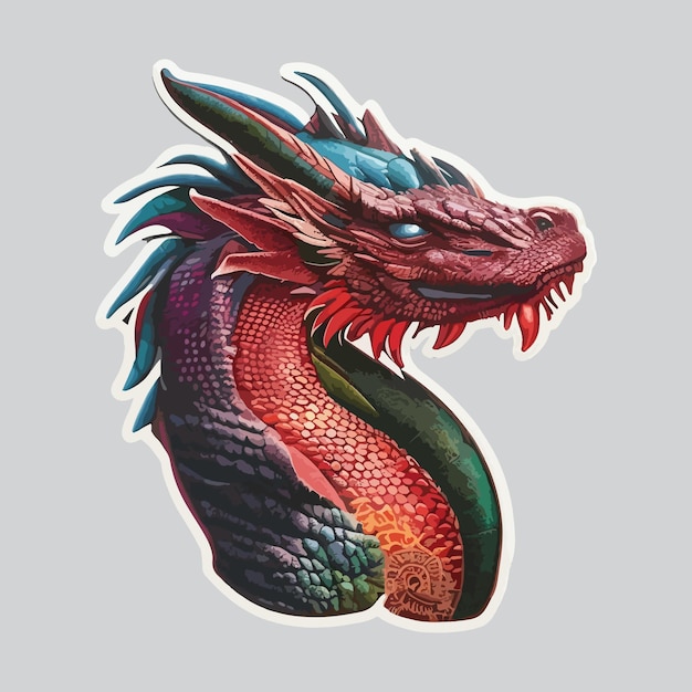 Ein süßes zeichentrick-drachen-tier