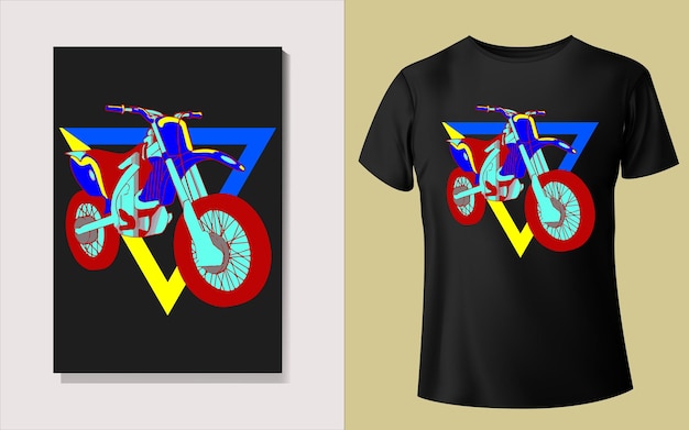 Ein t-shirt mit der aufschrift „bike“.