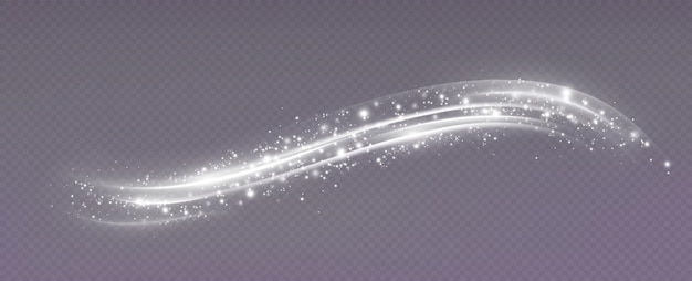 Ein transparenter Hintergrund mit fließendem Lichteffekt.