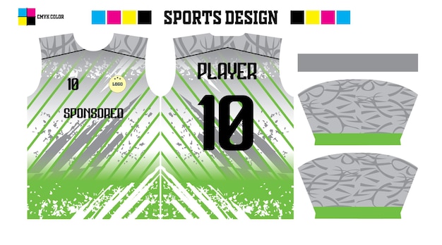 Vektor ein trikot im sportlichen design, auf dem 10 und 10 steht.