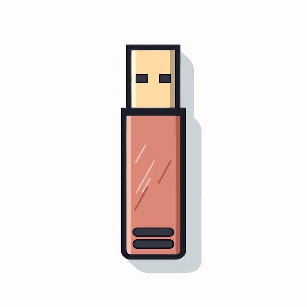 Ein usb-stick mit einem gesicht darauf