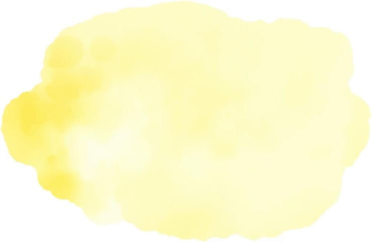Vektor ein weicher gelber aquarellfleck verleiht kreativen projekten einen lebendigen touch und verbessert designs mit einem