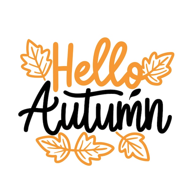 ein weißer Hintergrund mit den Worten Autumn