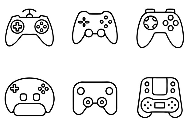 ein weißer Hintergrund mit einem Videospiel-Controller und einem Controller mit einem Controller in der Mitte