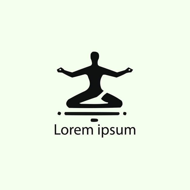 Ein yoga-logo-design.