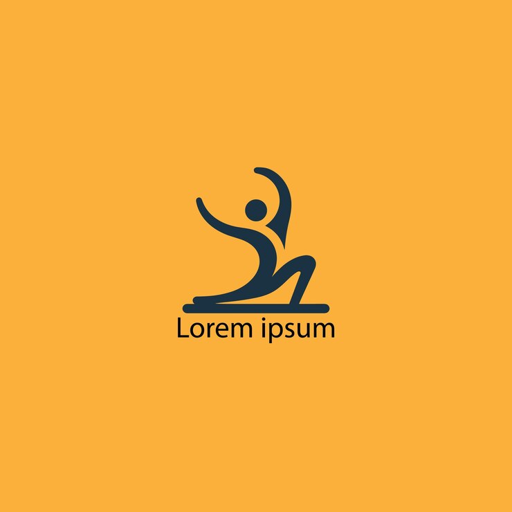 Vektor ein yoga-logo