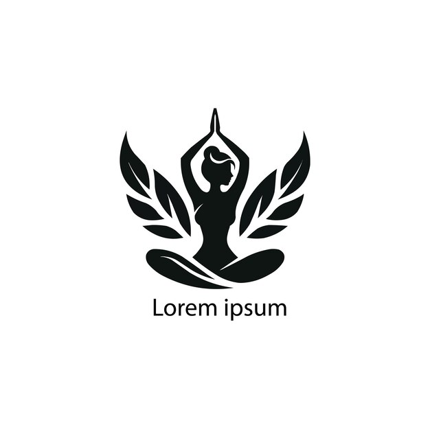 Vektor ein yoga-logo