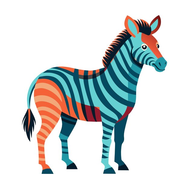ein Zebra mit Streifen und einem Zebra darauf