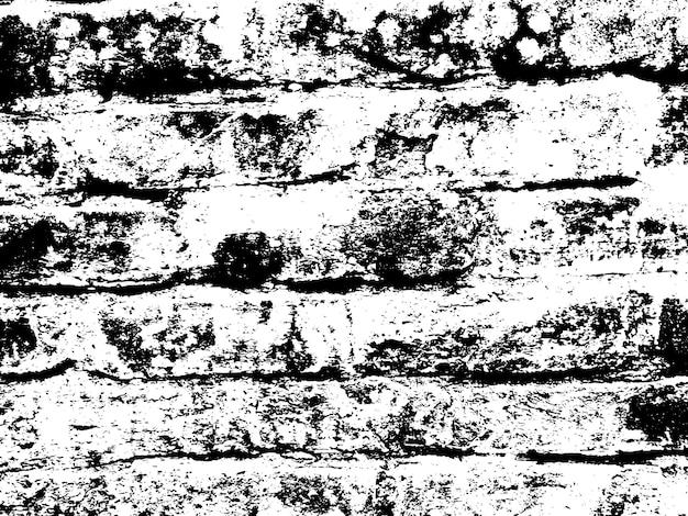 Eine Backsteinmauer mit einer weißen Backsteinmauer in Schwarz