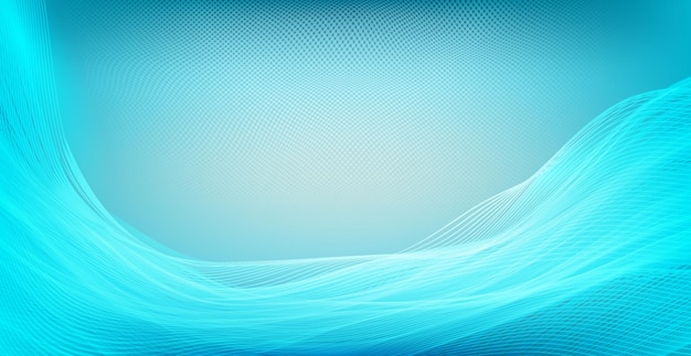 eine blaue Welle mit blauem Hintergrund und einem Platz für Text