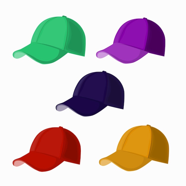 Eine bunte Kappe mit dem Wort Baseball darauf