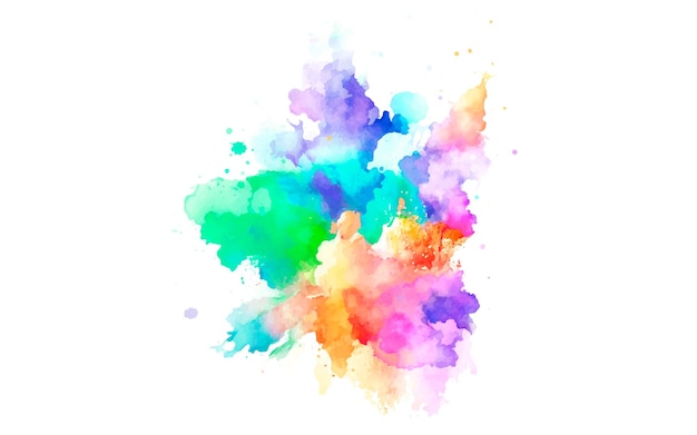 Eine bunte Malerei eines bunten Aquarellhintergrundes