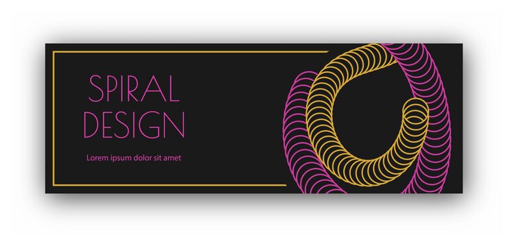 Vektor eine bunte spirale eine designvorlage für die gestaltung eines cover-banner-posters zusammensetzung für innenarchitektur, dekor und kreative ideen