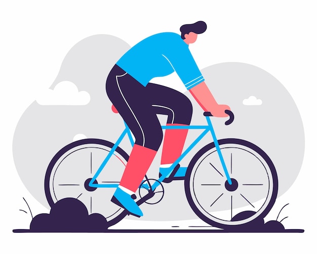 Eine Fahrradkonzeptionsillustration