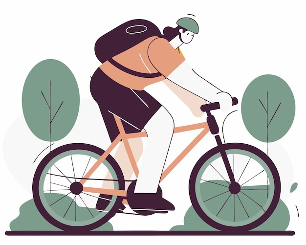 Eine Fahrradkonzeptionsillustration