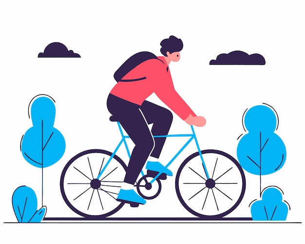 Eine Fahrradkonzeptionsillustration