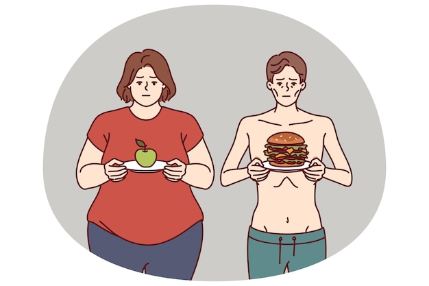 Eine falsche Ernährung führte aufgrund von Stoffwechselproblemen oder der Nichteinhaltung der Kaloriennorm zu Anorexie oder Fettleibigkeit
