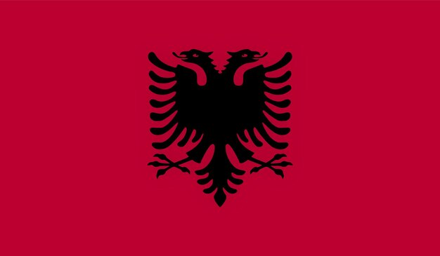 Vektor eine flagge albaniens